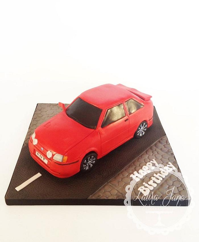 Ford Escort car cake 
