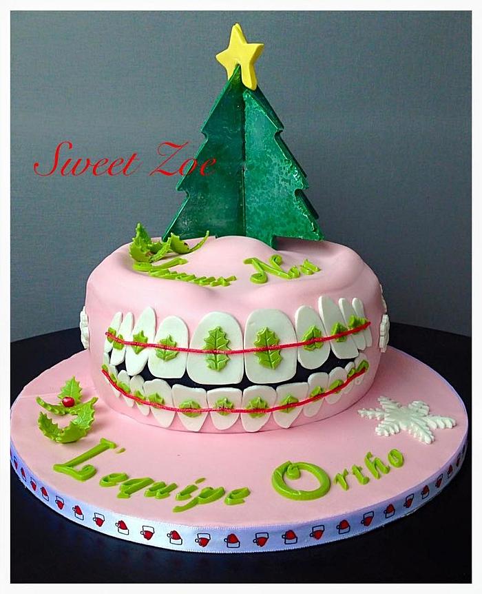 Orthodontic Cake for Christmas