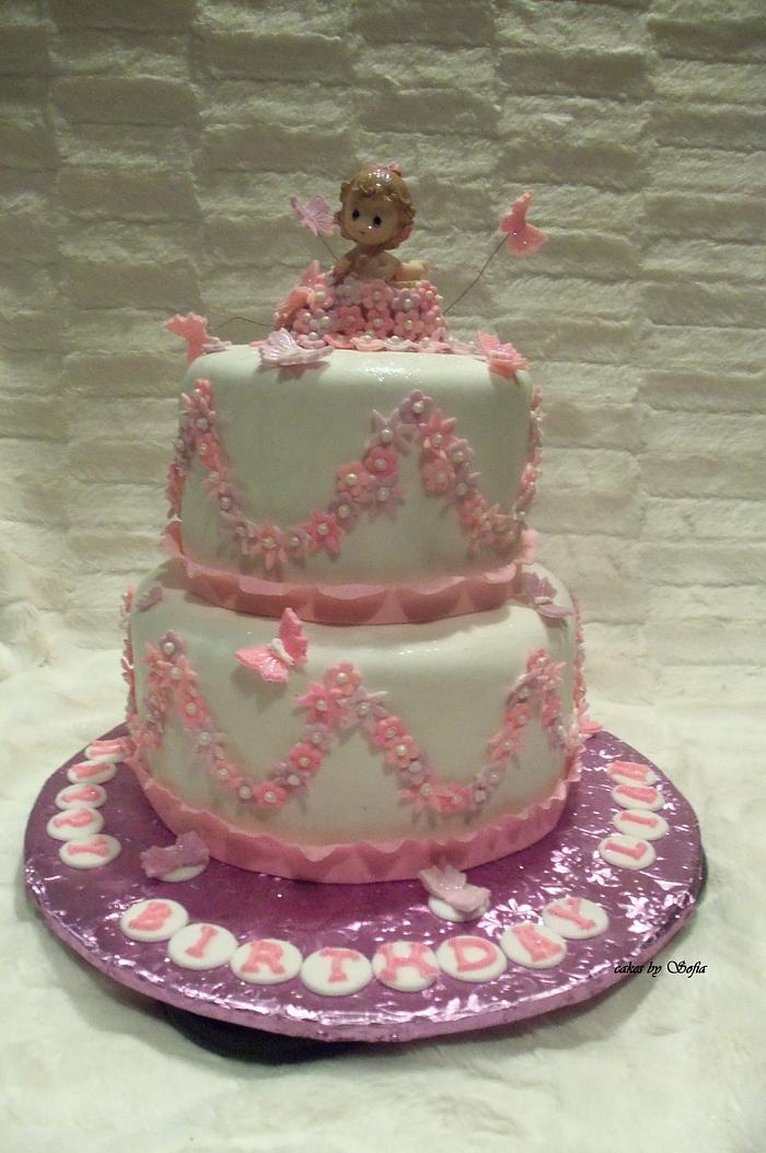 baby girl cake