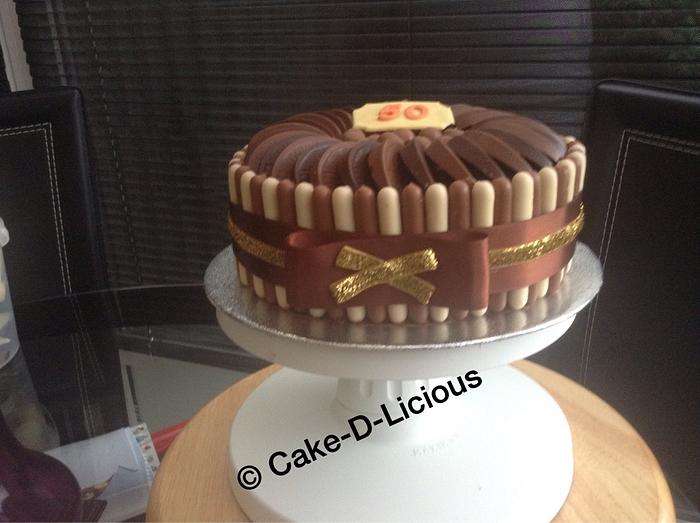 Chocolate finger cake