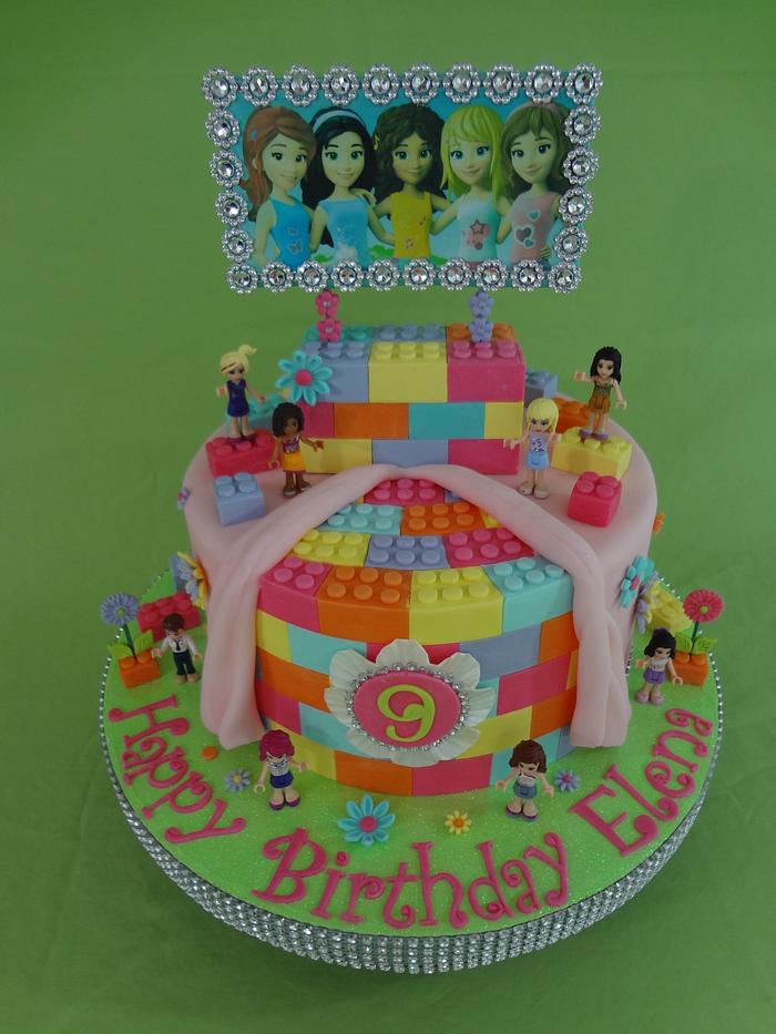 Lego and Friends - Decorated Cake by Custom Cakes by Ann - CakesDecor