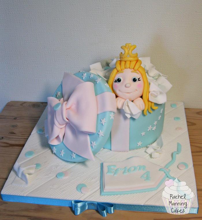 Princess in a Gift Box Cake