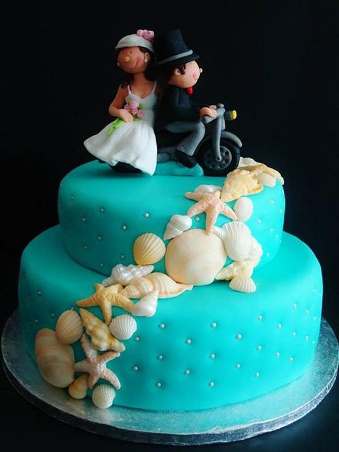 Sea Wedding Cake