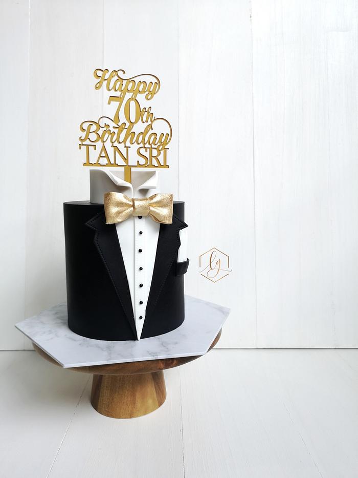 For A Gentleman Decorated Cake By Lulu Goh Cakesdecor