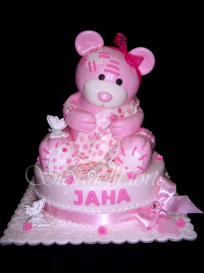 Bear cake for girls