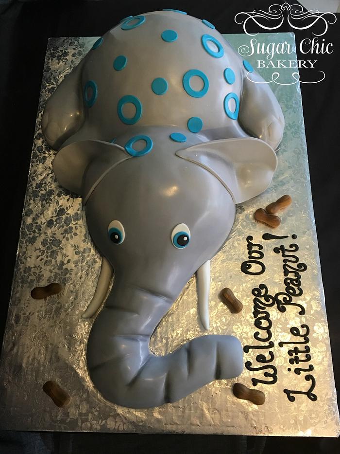 Baby elephant cake