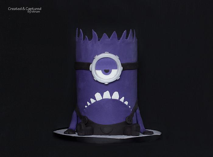 Mason's Purple Minion Cake