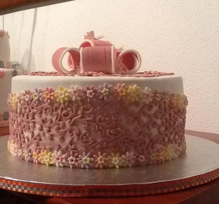 cake  flowers   