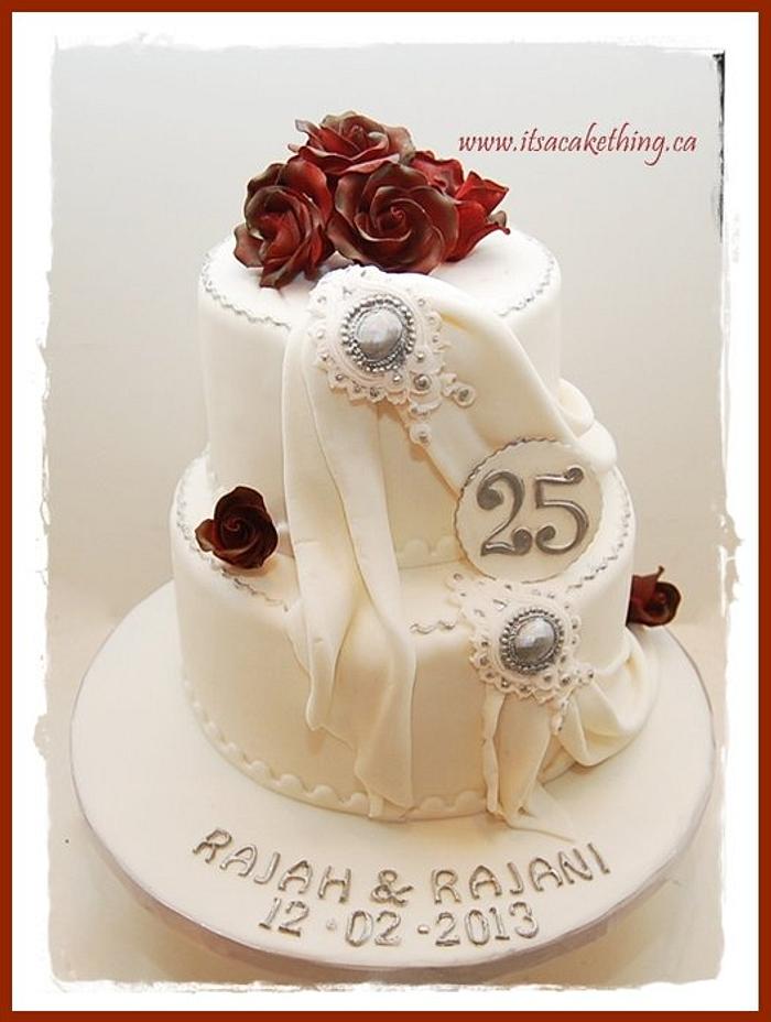 25th Anniversary Cake 