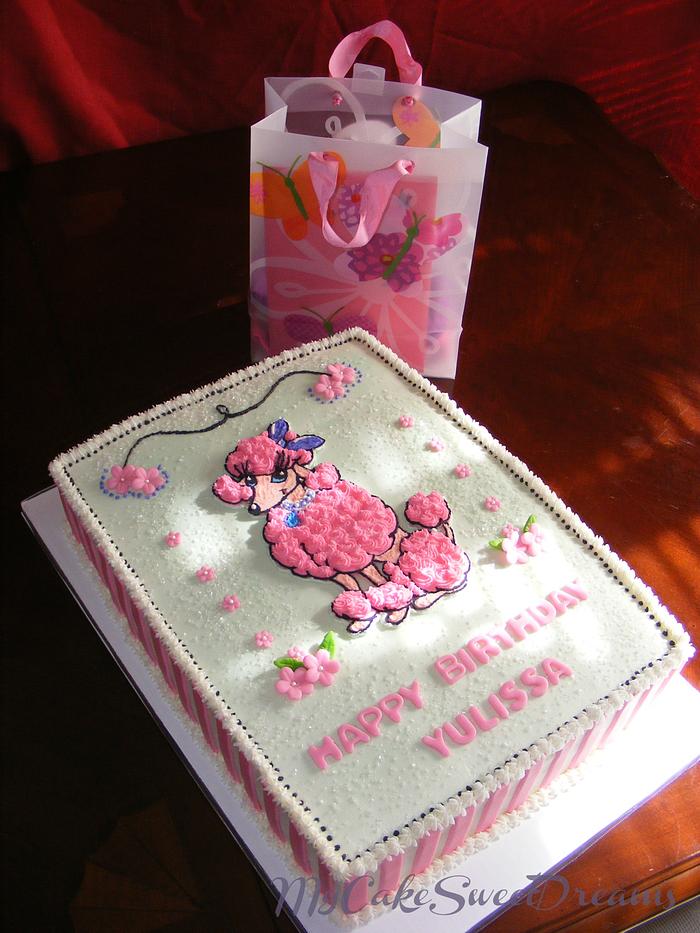 Pink Poodle Birthday Cake...