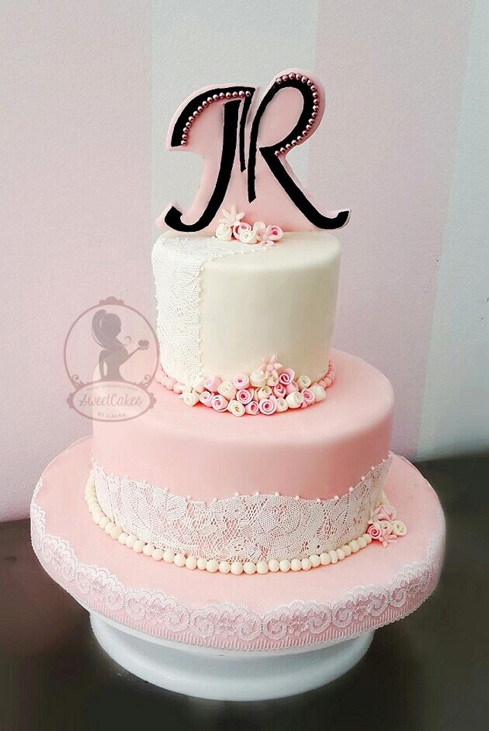 J&R engagement cake