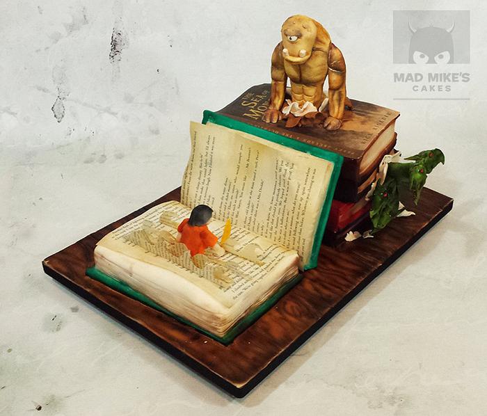 Percy Jackson book cake
