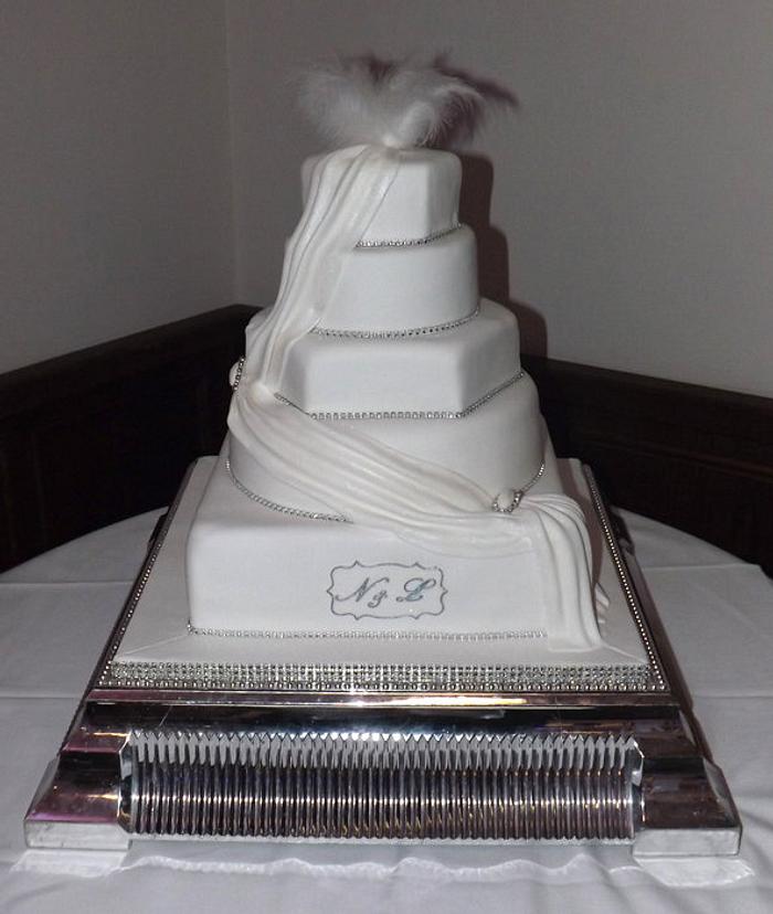 Natasha & Lee's Wedding Cake