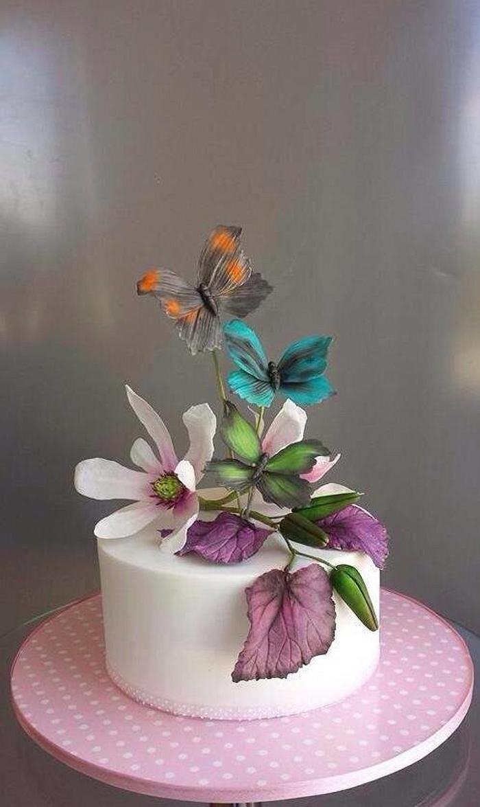 Flowers and Butterfly's 