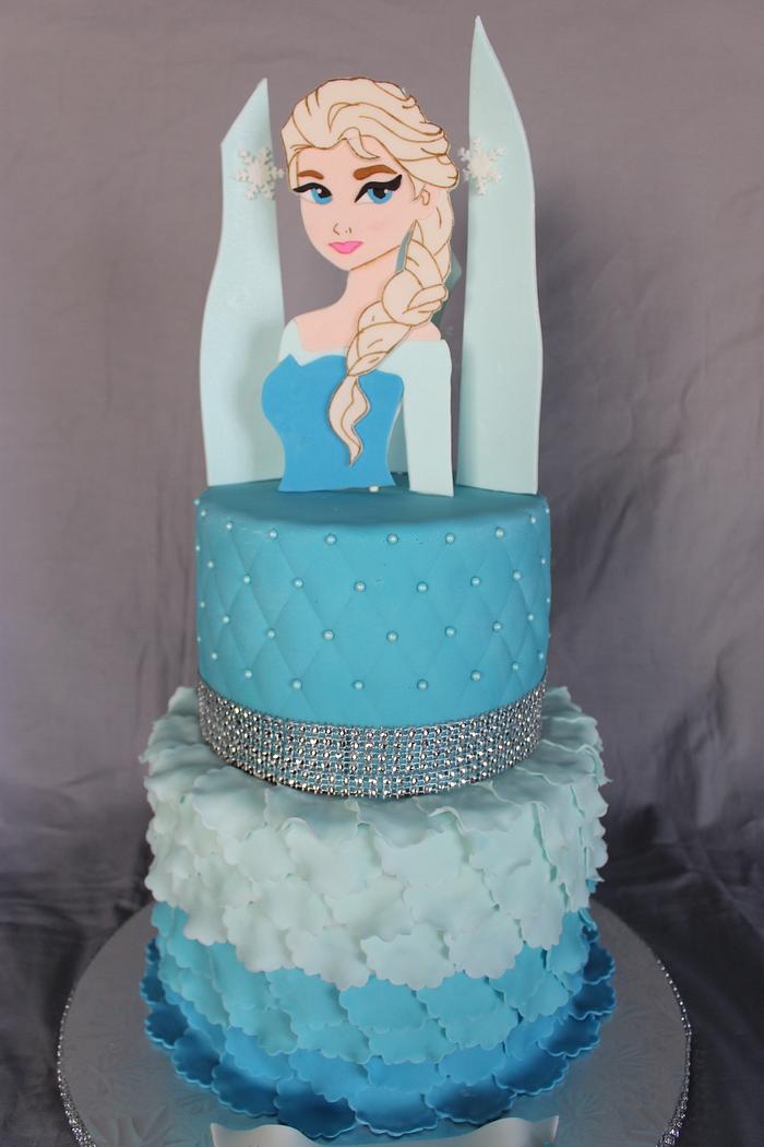 Disney's Frozen birthday cake