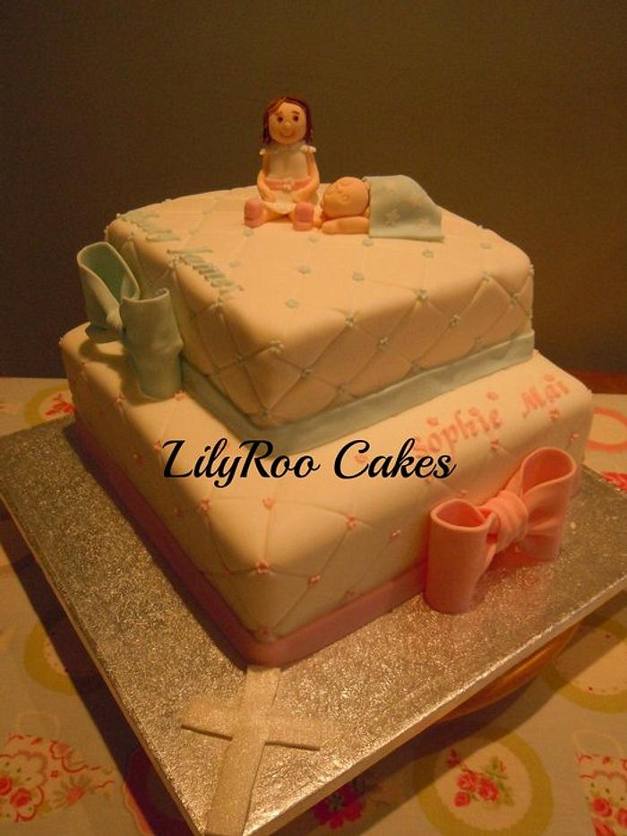 Joint Christening cake