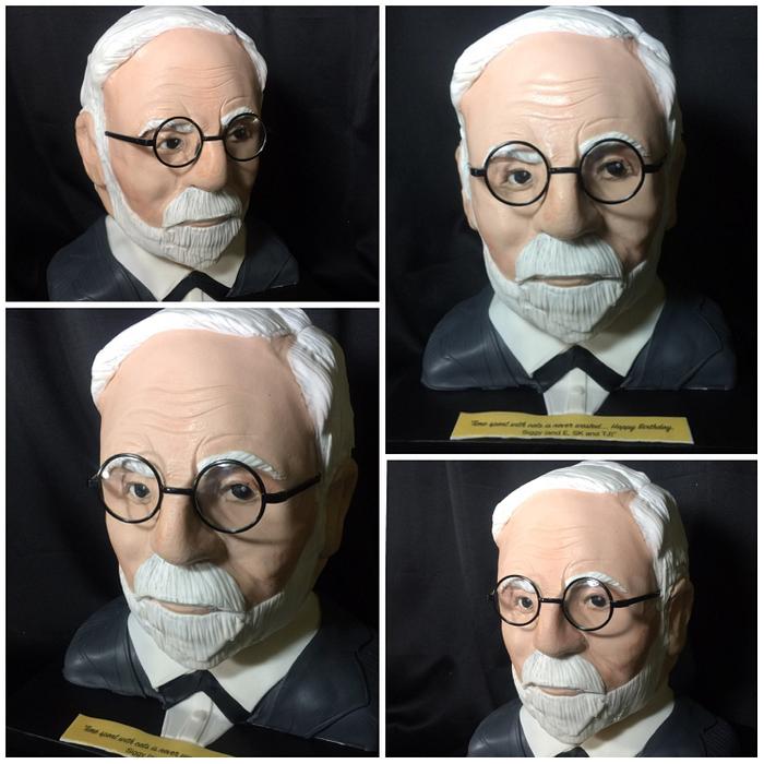 Sigmund Freud 3D Cake 