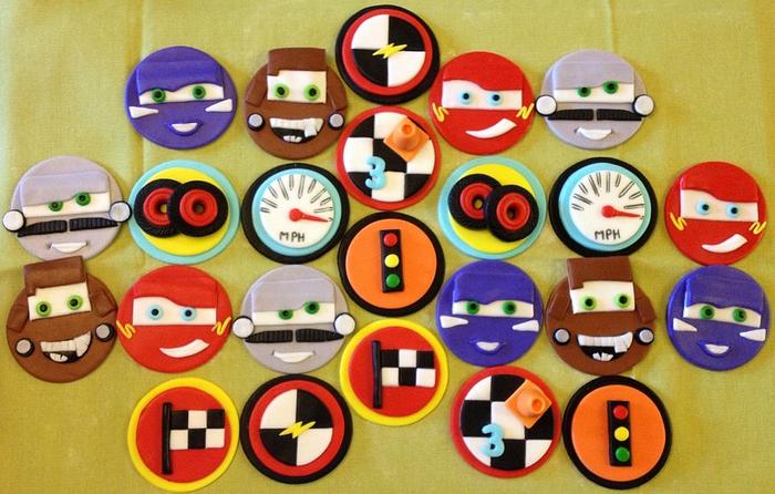 Car cupcake toppers