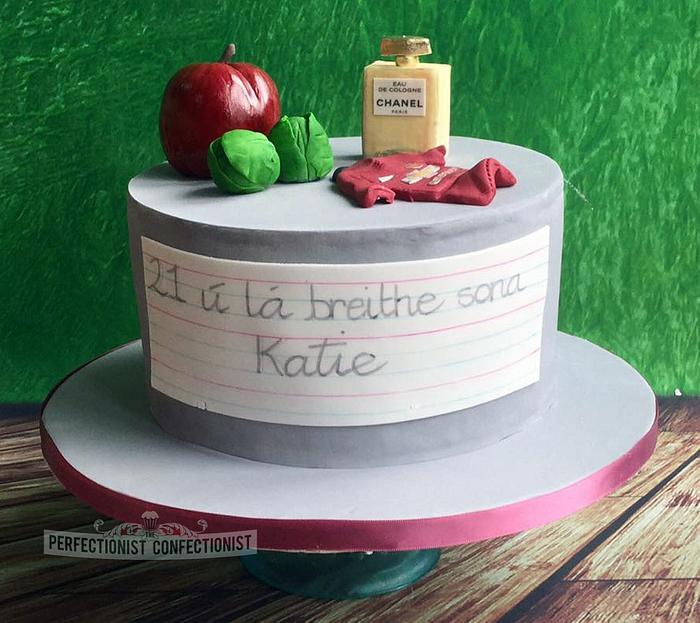 Katie - 21st birthday cake