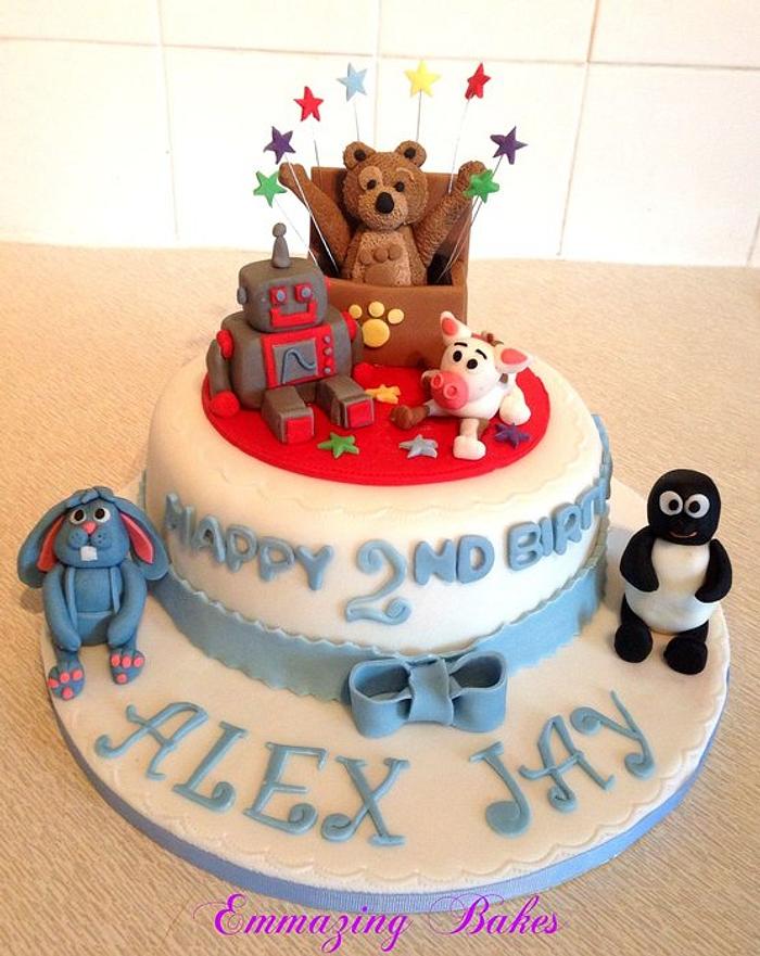 Charley bear and friends cake