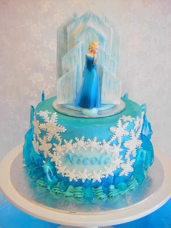 'Frozen' cake in Buttercream 