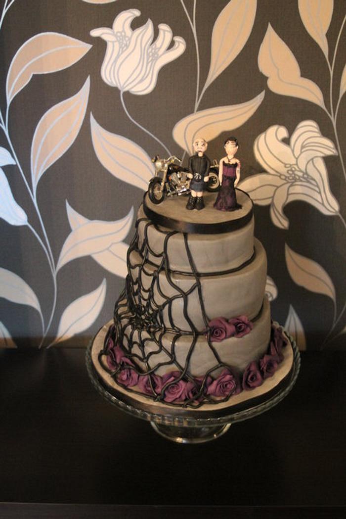 Gothic style Wedding cake 