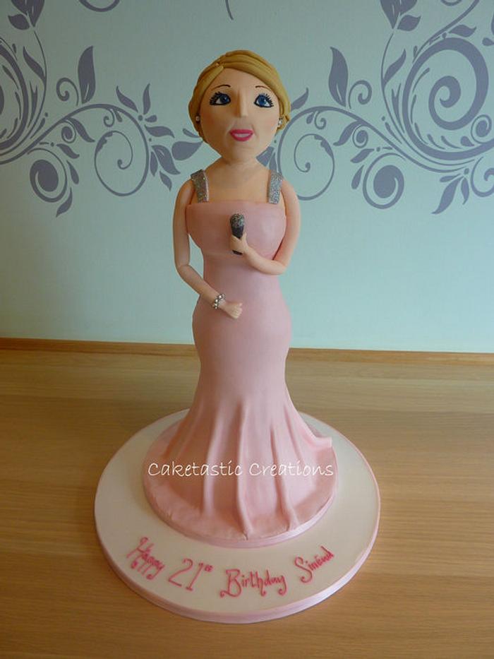 Young lady 21st birthday cake