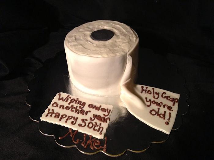 Toilet Paper Cake - Holy Crap You're Old!!