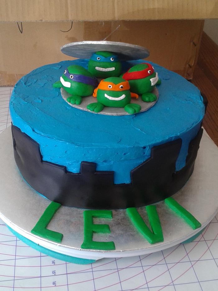 Teenage Mutant Ninja Turtle Birthday cake