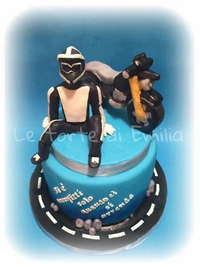 cake motorcyclist