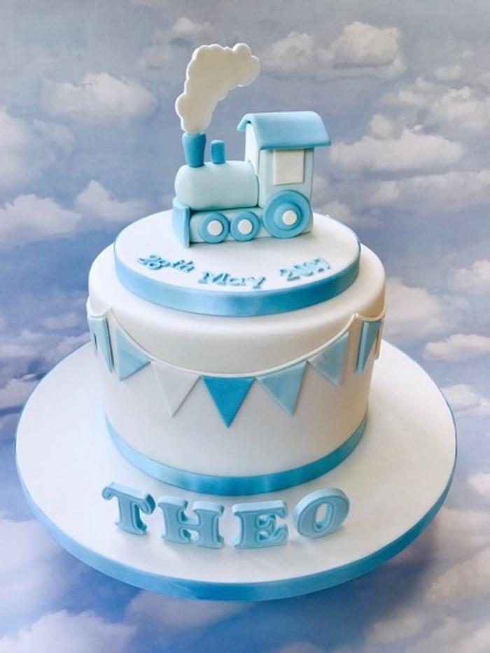 Steam Engine Christening Cake