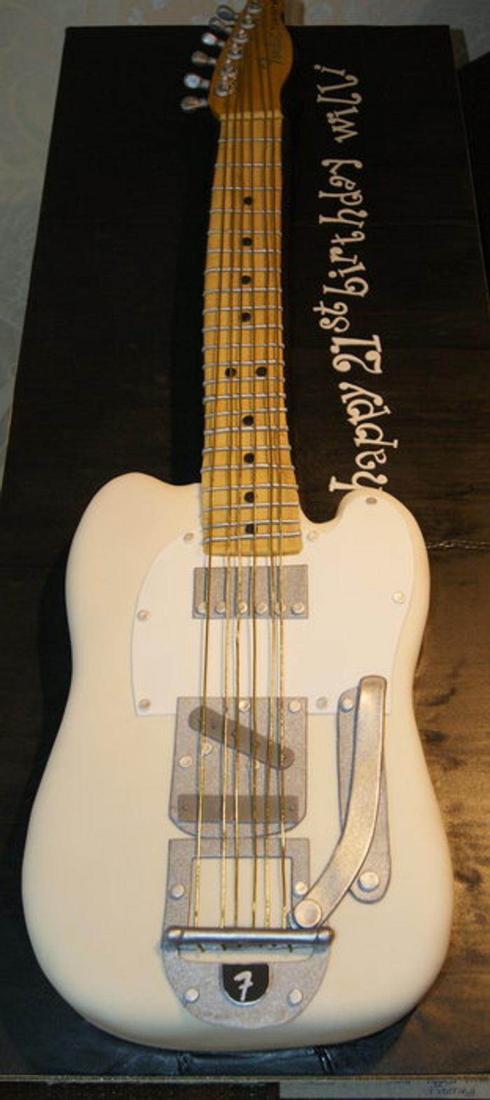 Fender Telecaster Guitar Cake