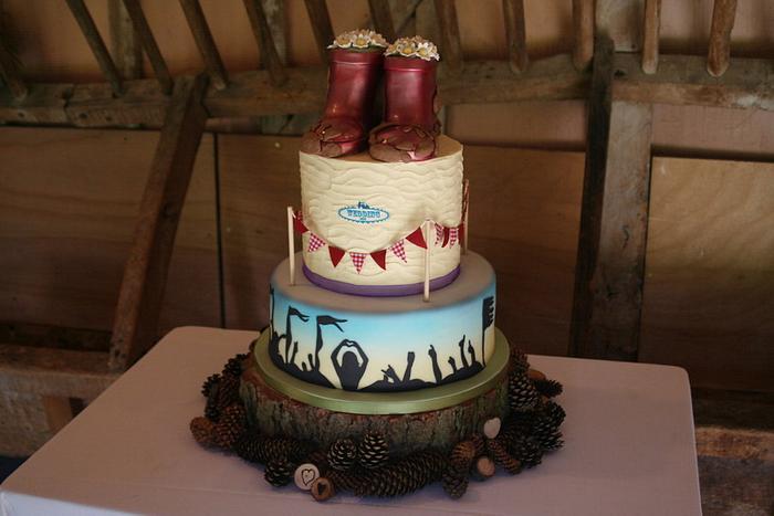 Festival Wedding Cake