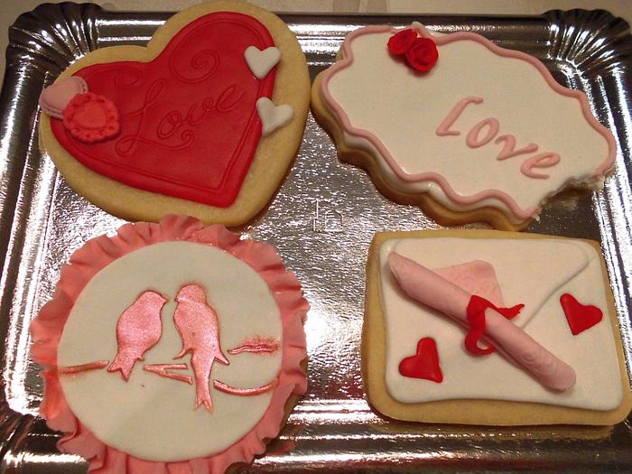 Galletas día de San Valentin, Valentine's Day Cookies 
