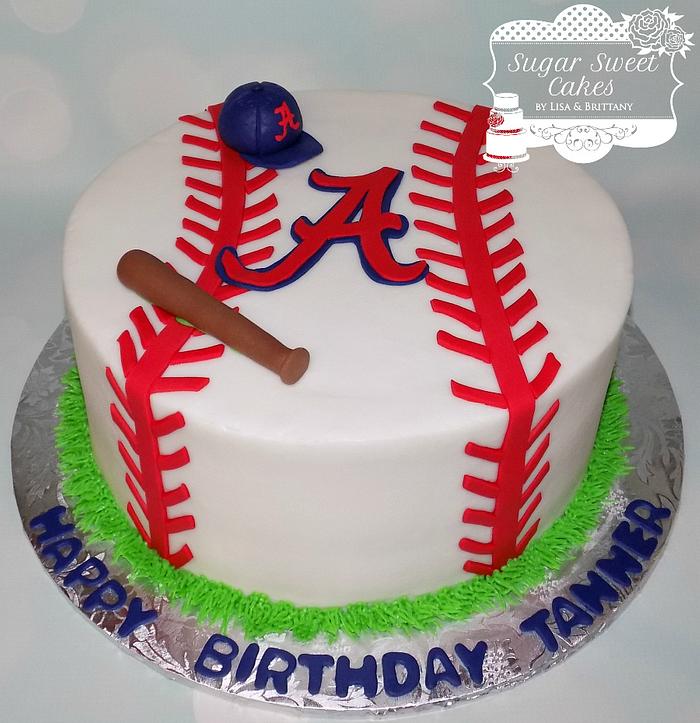 Baseball - Decorated Cake by Sugar Sweet Cakes - CakesDecor