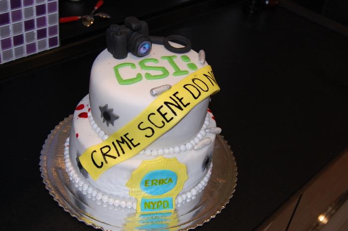 CSI crimi series cake