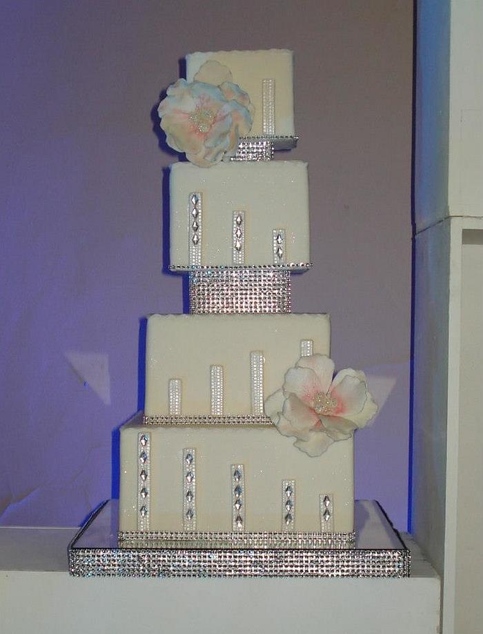 Bling wedding cake..