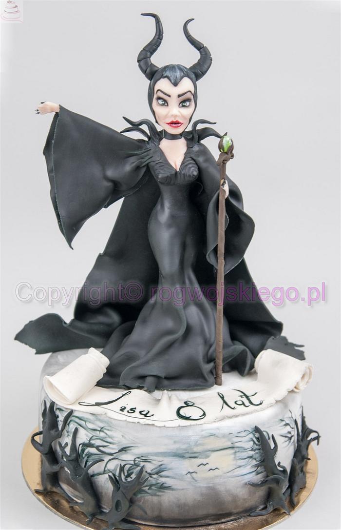 Maleficent cake / tort diabolina czarownica