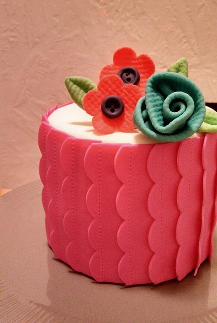 Fabric Inspired Cake