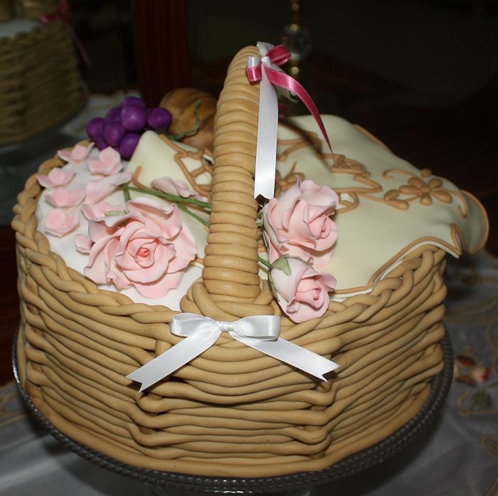 A doçura num cesto - Decorated Cake by Nélia Gonçalves - CakesDecor