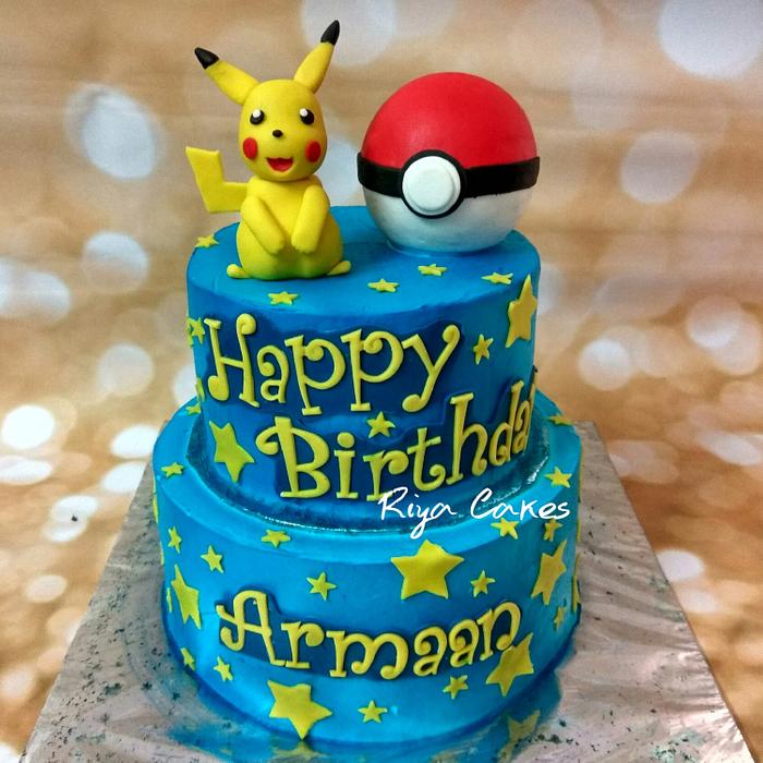 Pikachu Pokemon cake