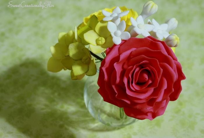 Sugar Flowers Ranunculus/Roses/Filler flowers
