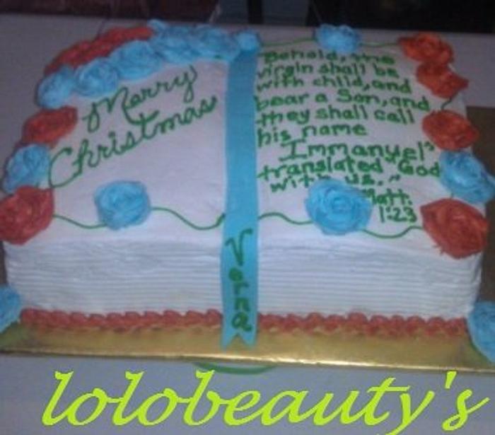 Bible Birthday Cake