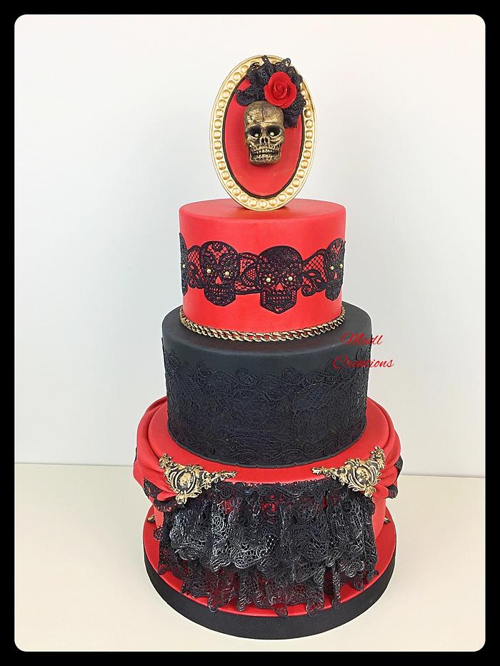 Skull cake by Madl créations