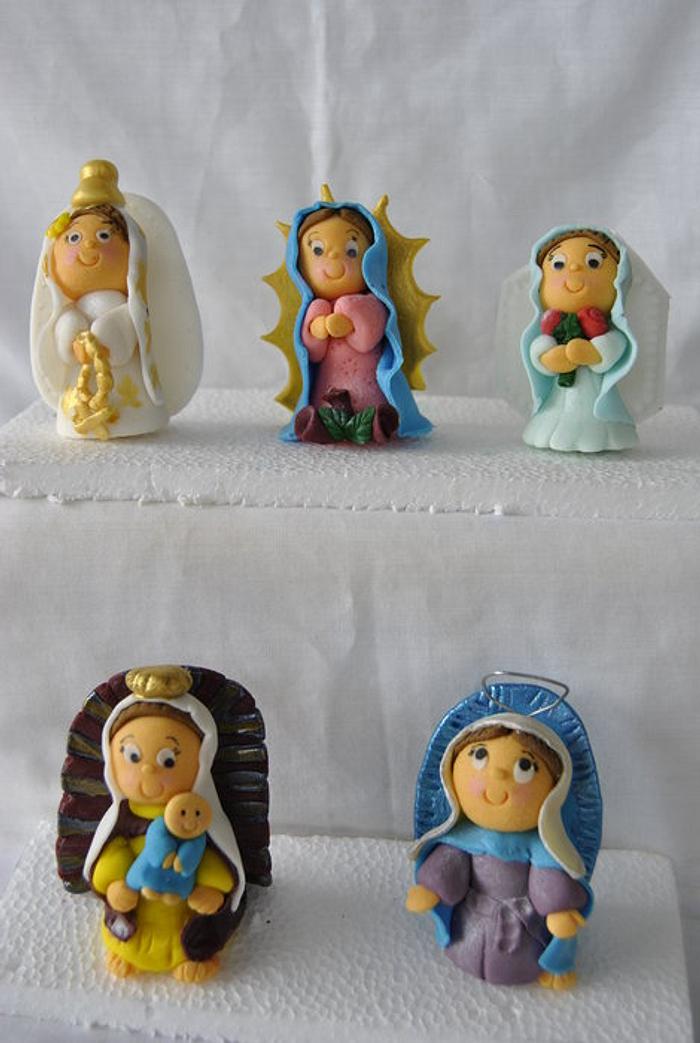 Cake Toppers First Communion: little virgins