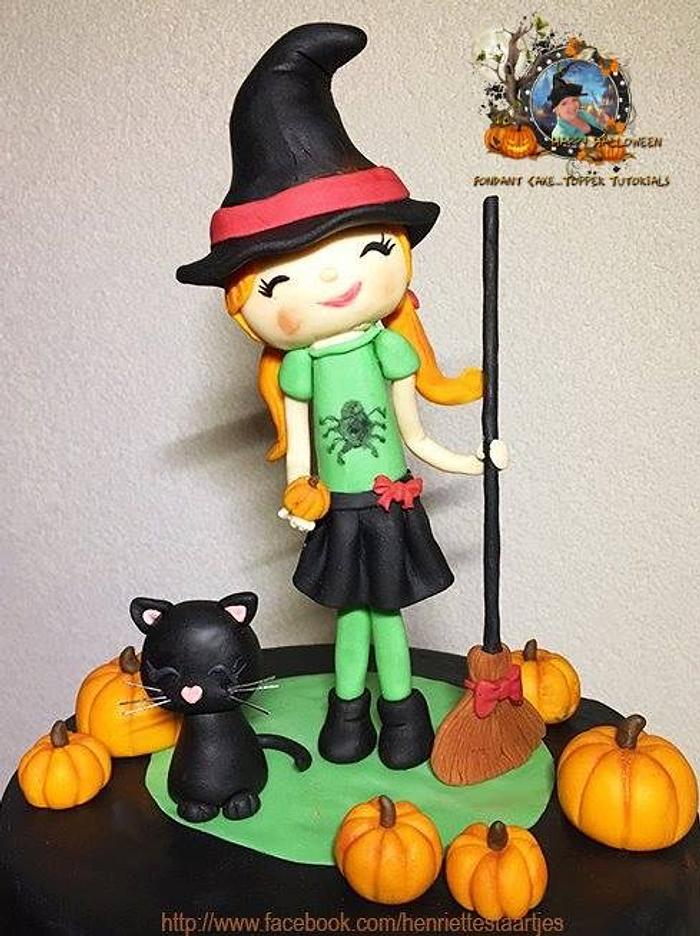 Cute Halloween cake topper