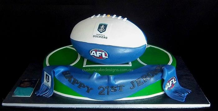 AFL Football Personalised Cake Topper | Acrylic Cake Topper | Footy Party