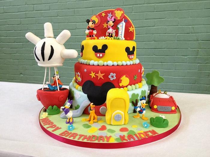 Mickey Mouse Clubhouse Birthday Cake 