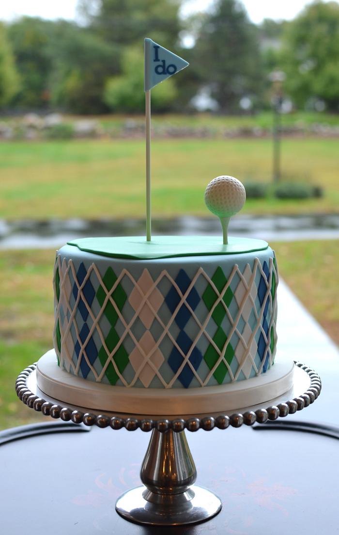 Golf Themed Grooms Cake