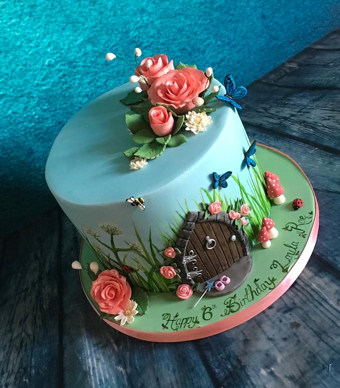 Down in pixie hollow - fairy cake 